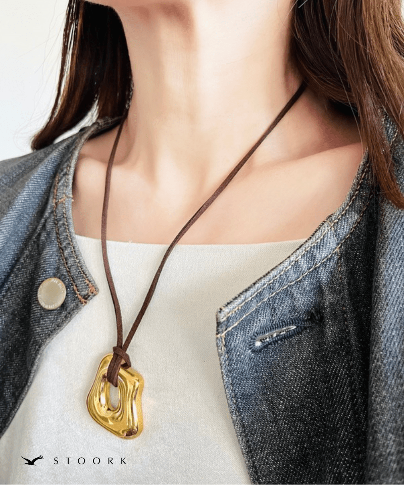 Design Motif Code Necklace - stoork