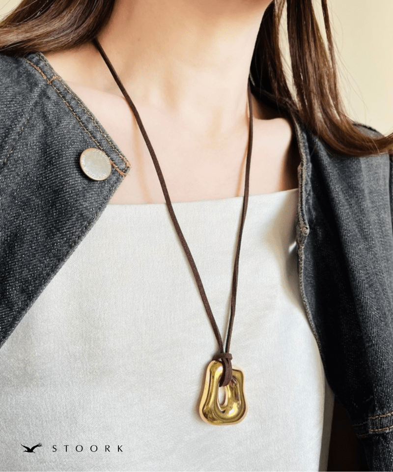 Design Motif Code Necklace - stoork
