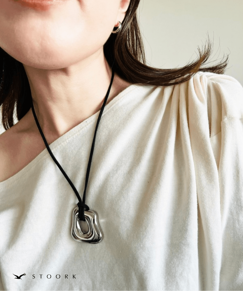 Design Motif Code Necklace - stoork