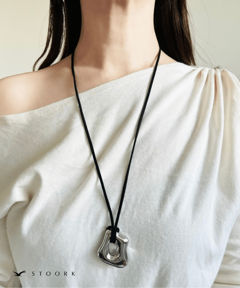 Design Motif Code Necklace - stoork
