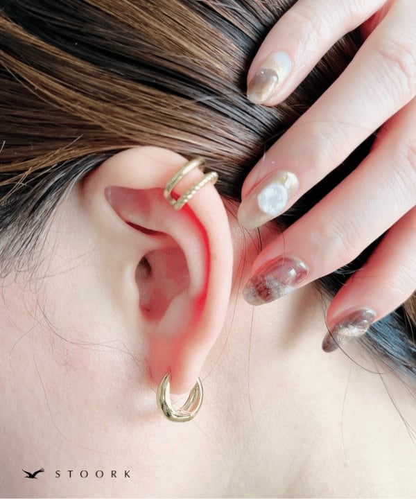 【再入荷】Dot Double Ear Cuff - stoork