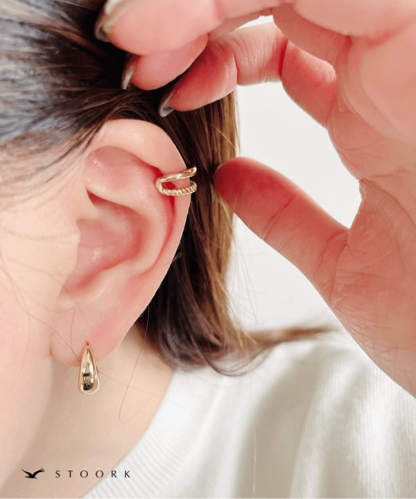 【再入荷】Dot Double Ear Cuff - stoork