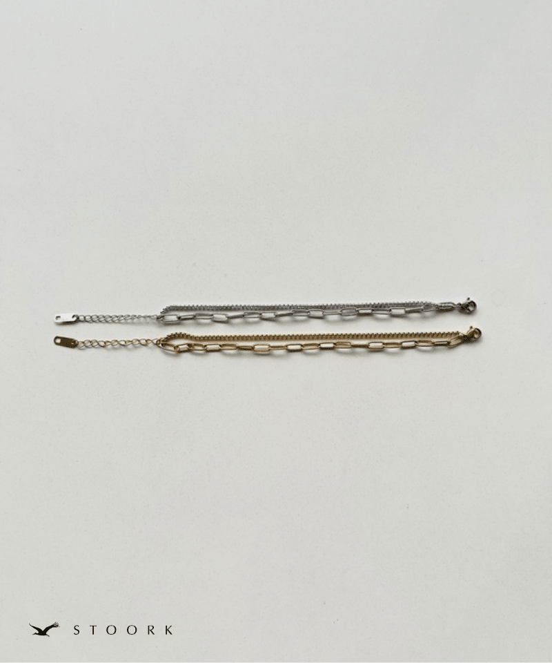 Double Chain Layered Bracelet - stoork