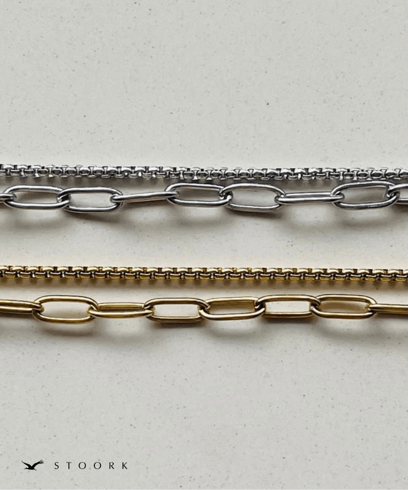 Double Chain Layered Bracelet - stoork