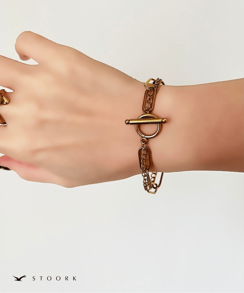 Double Chain Mantel Bracelet - stoork