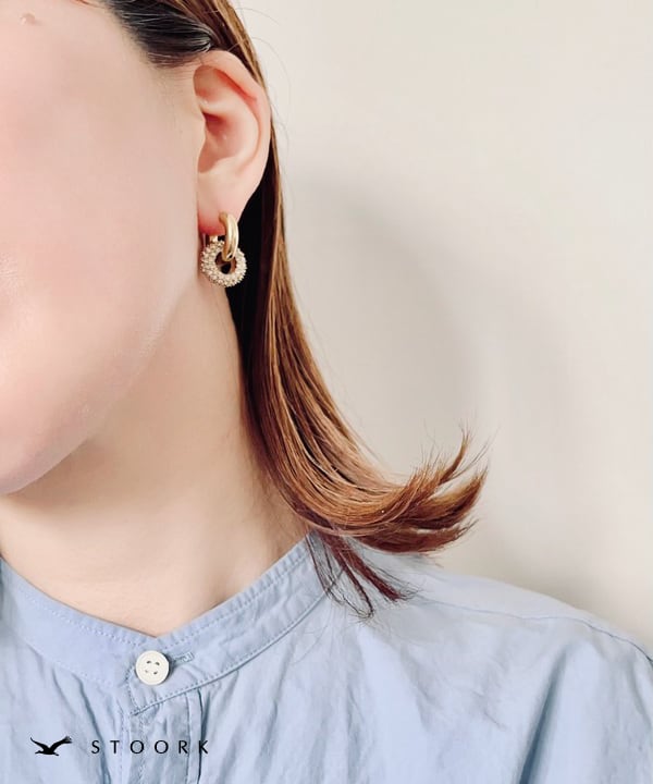 【再入荷】Double Hoop Pierce - stoork