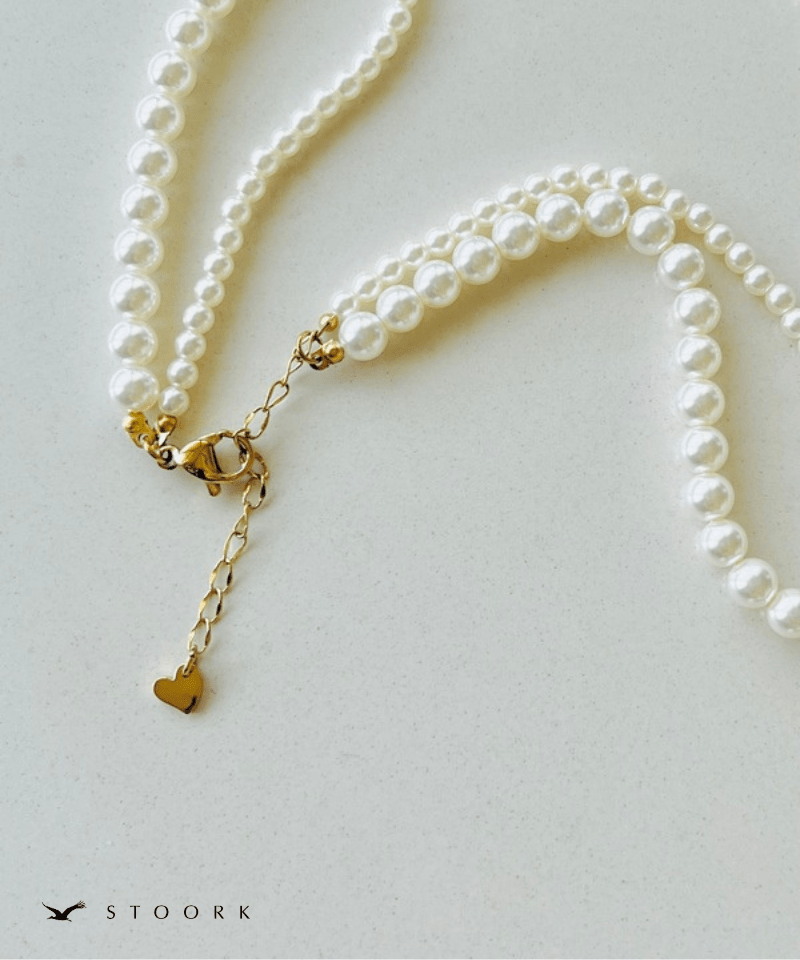 Double Layer Pearl Necklace - stoork