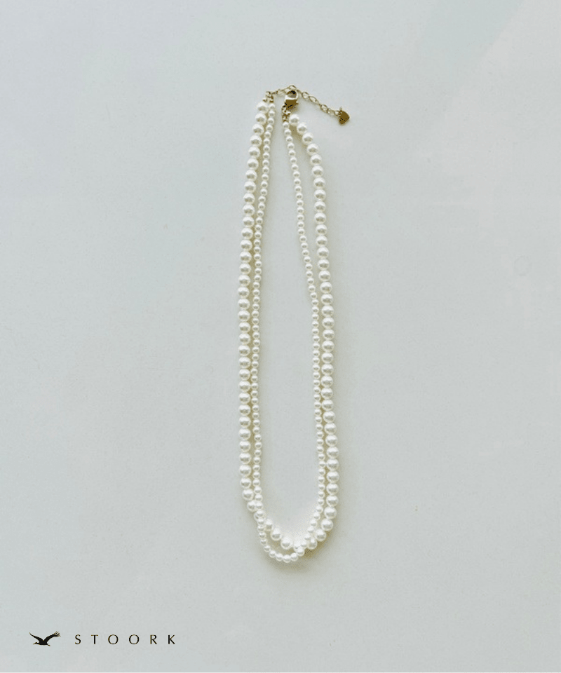 Double Layer Pearl Necklace - stoork