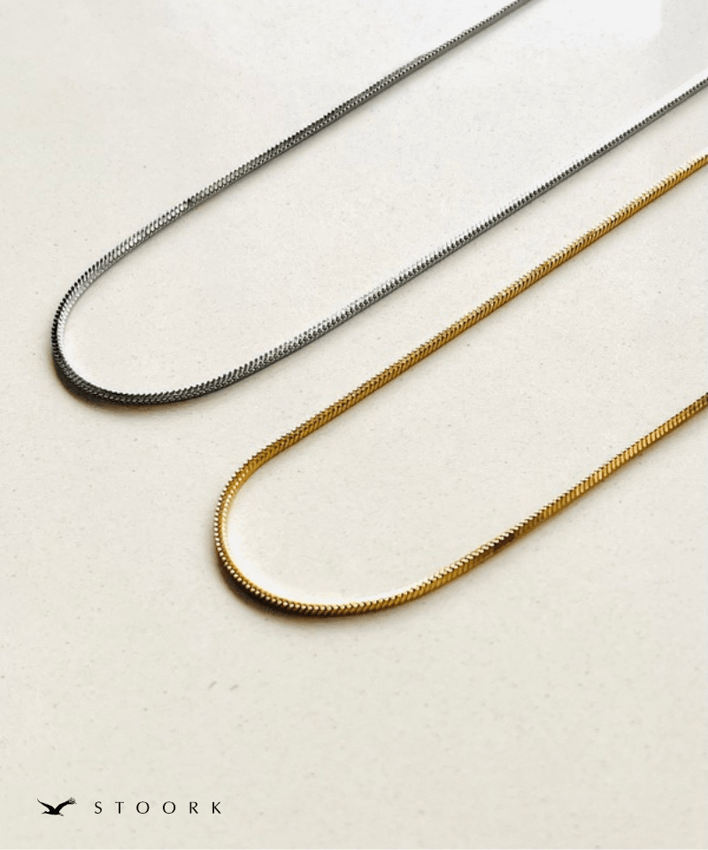 Double Layer Snake Chain Necklace - stoork