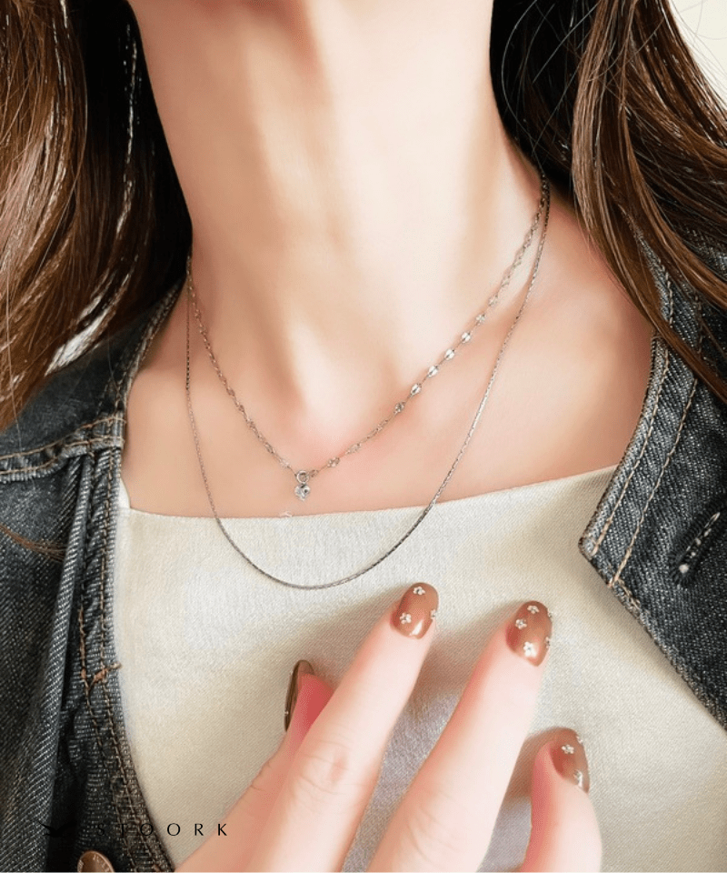 Double Row Zircon Necklace - stoork