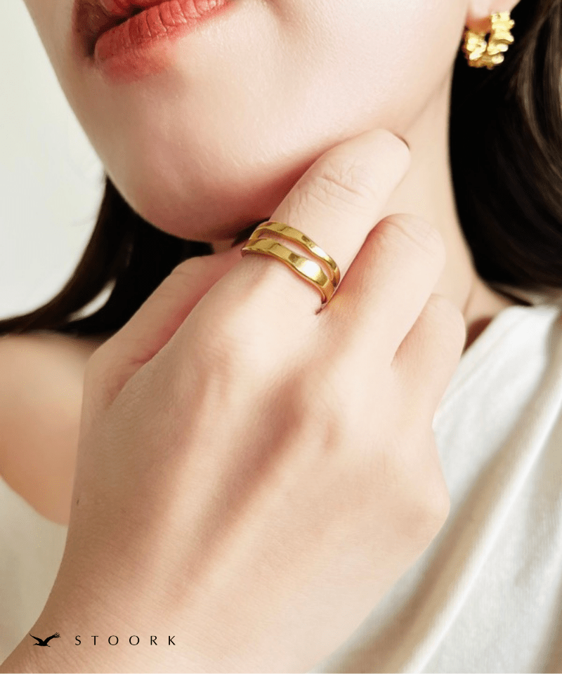 Double Wave Ring - stoork