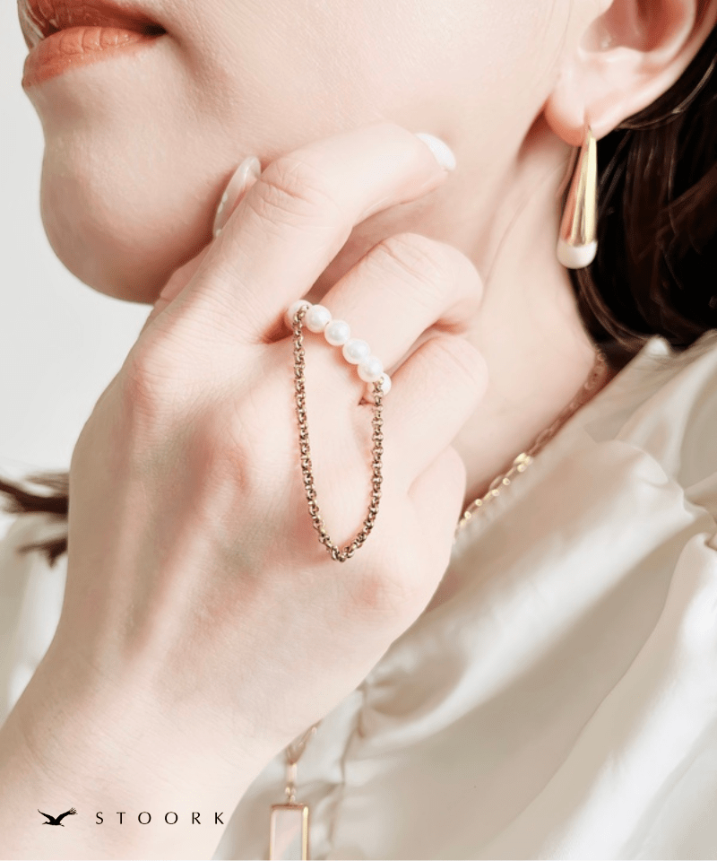 Drape Pearl Ring - stoork