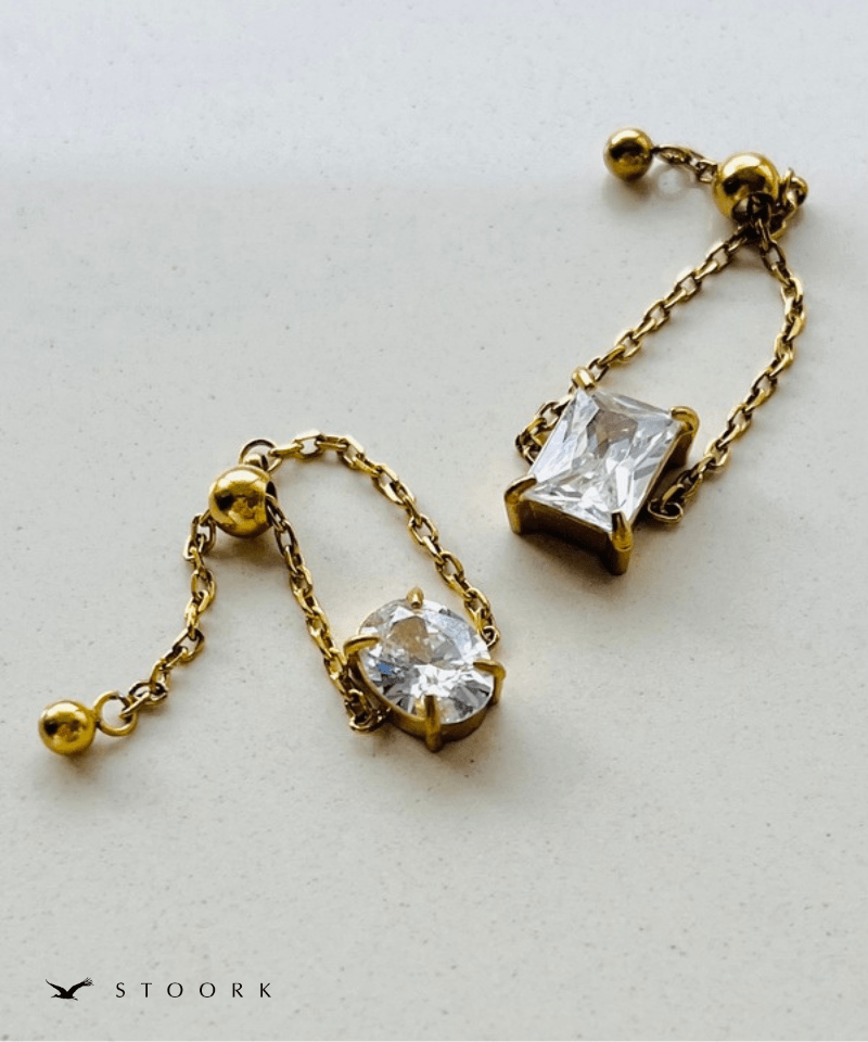 Drop Stone Chain Ring - stoork