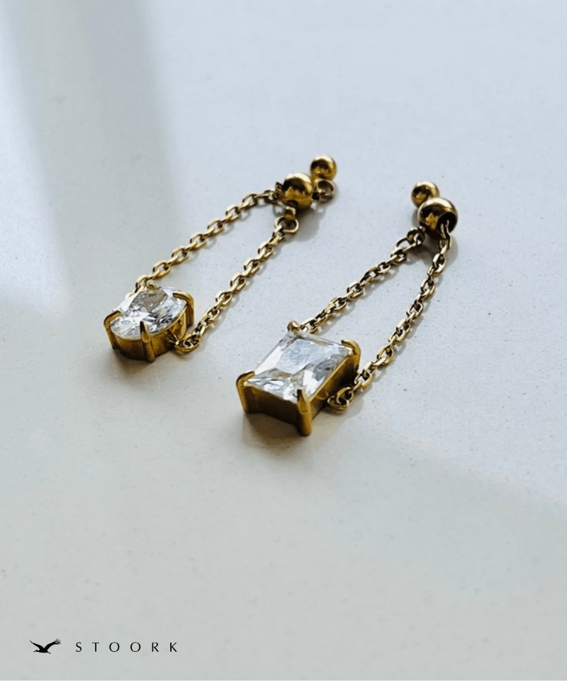 Drop Stone Chain Ring - stoork