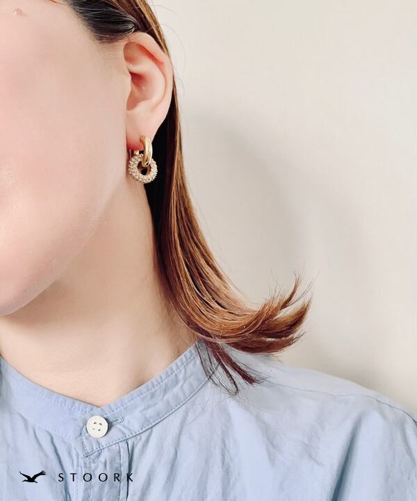 【再入荷】Double Hoop Pierce