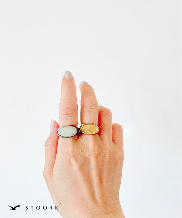 【再入荷】Clear Oval Ring