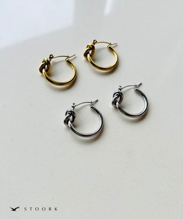 【再入荷】316L Knot Hoop Pierce