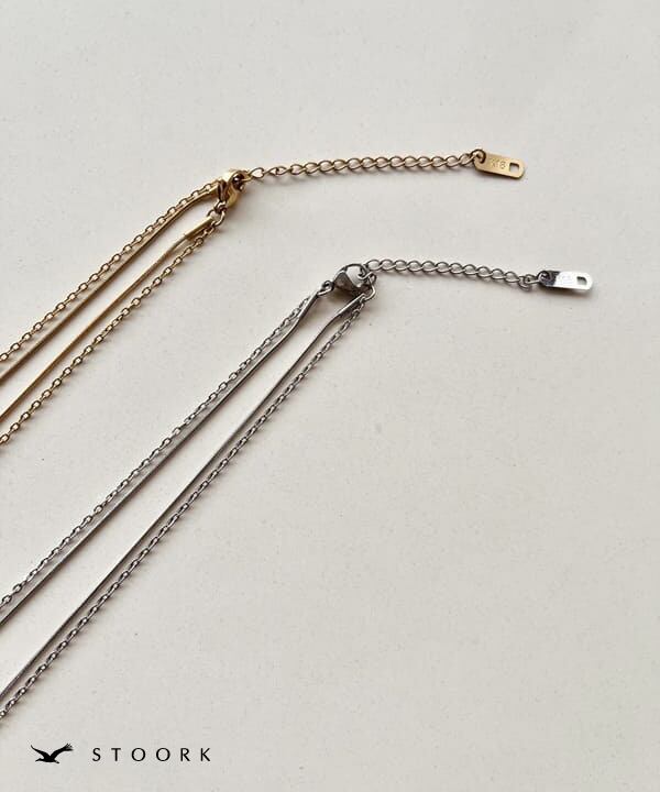 316L Simple Double Chain Necklace