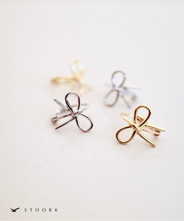 s925 Ribbon Hoop Pierce