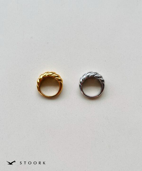 【再入荷】316L Croissant Ring