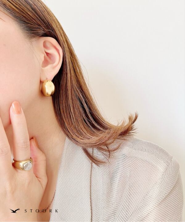 【再入荷】316L Volume Metal Curve Pierce