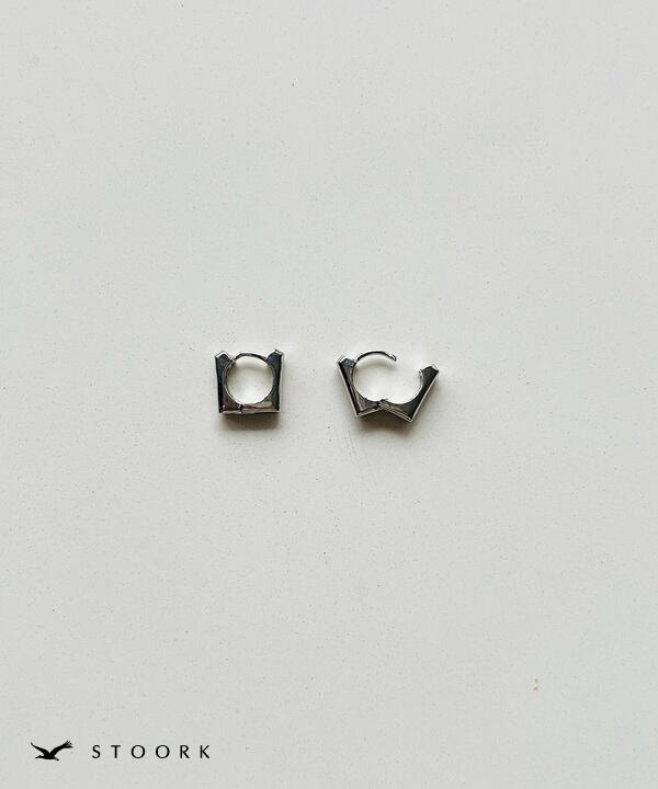 s925 Square Hoop Pierce