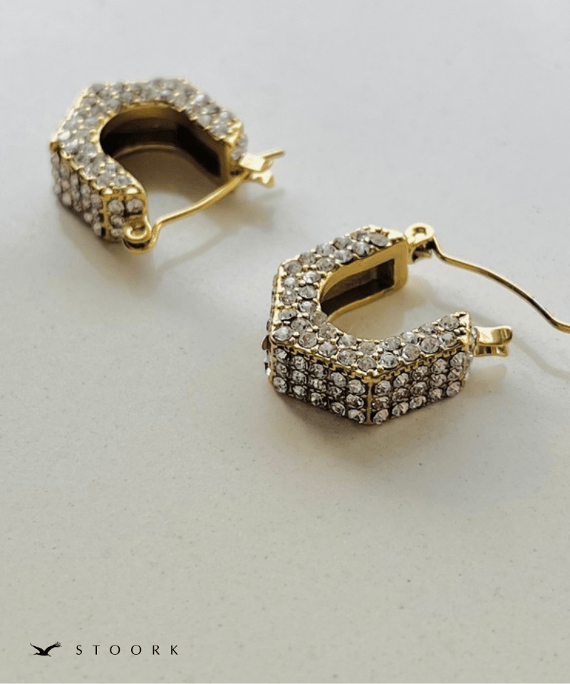Glitz Hexagon Hoop Pierce - stoork