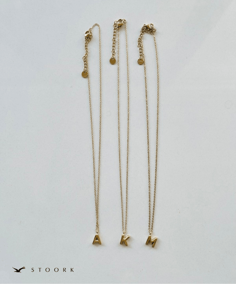 Gold Initial Necklace - stoork