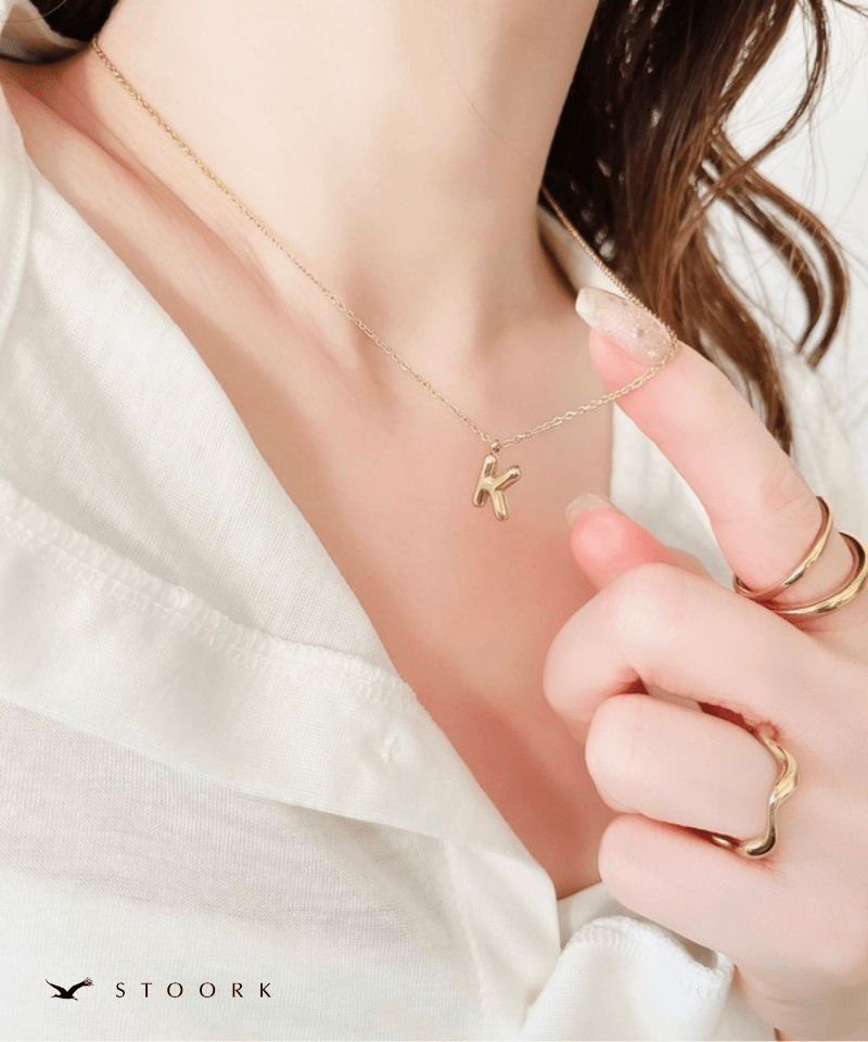 Gold Initial Necklace - stoork
