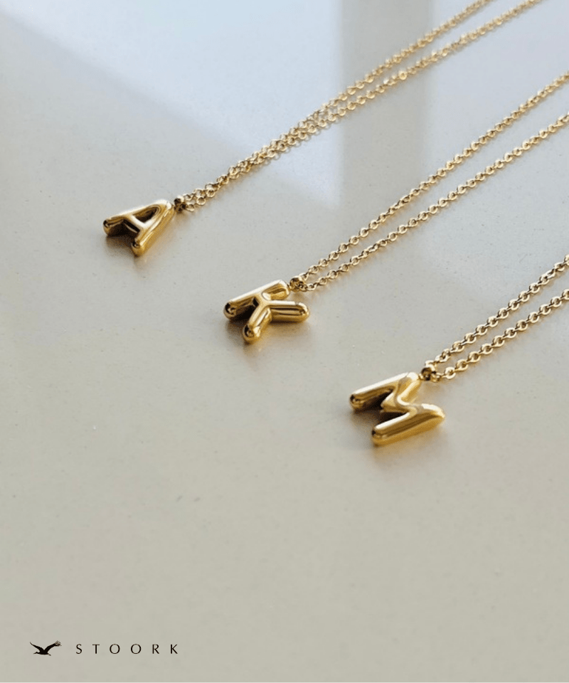 Gold Initial Necklace - stoork