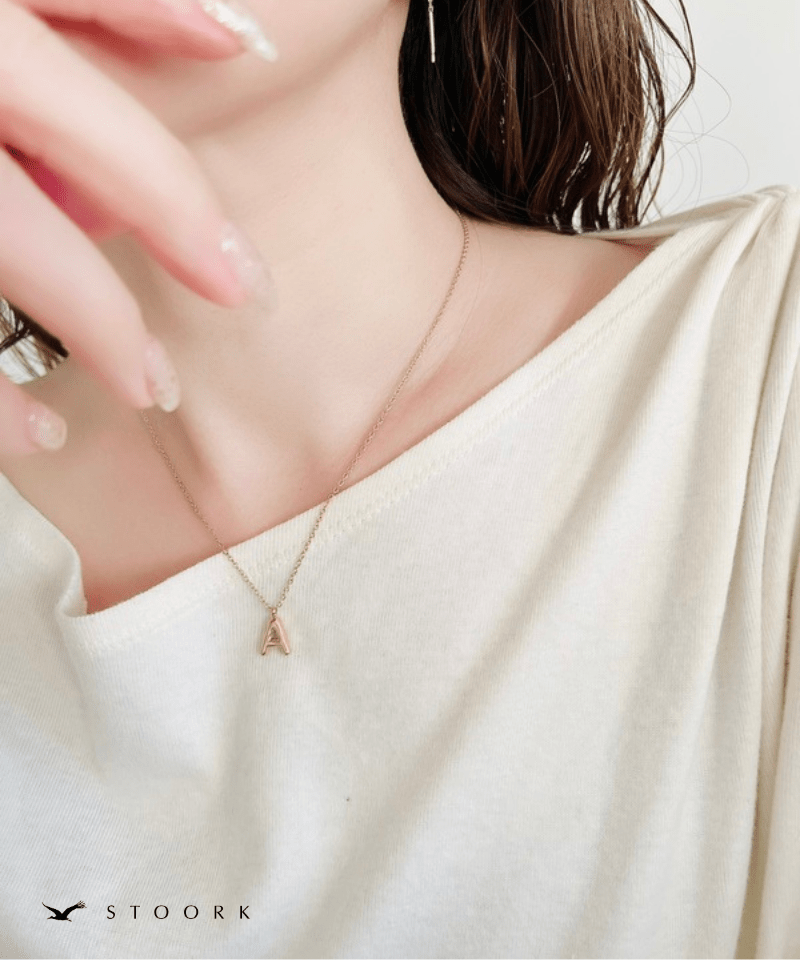 Gold Initial Necklace - stoork