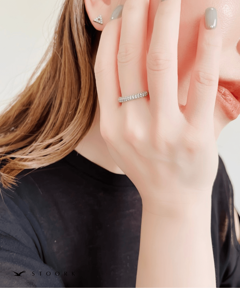 【再入荷】Half Eternity Fat Ring - stoork