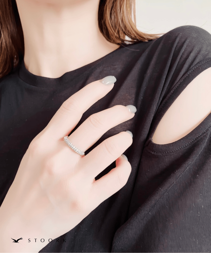 【再入荷】Half Eternity Fat Ring - stoork