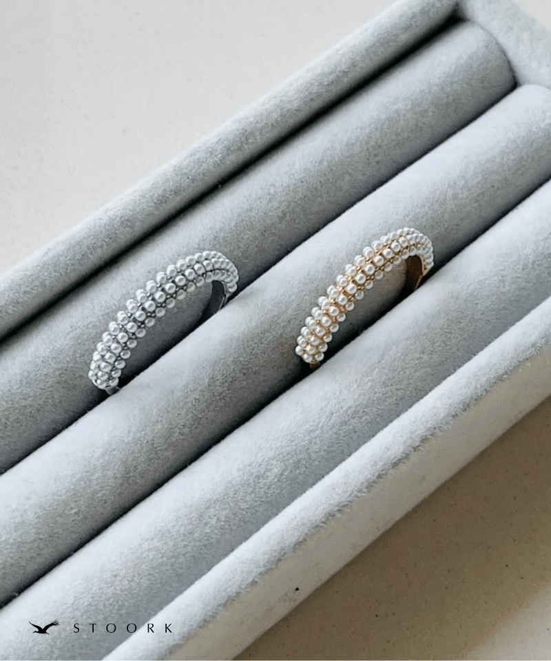 【再入荷】Half Pearl Fat Ring - stoork
