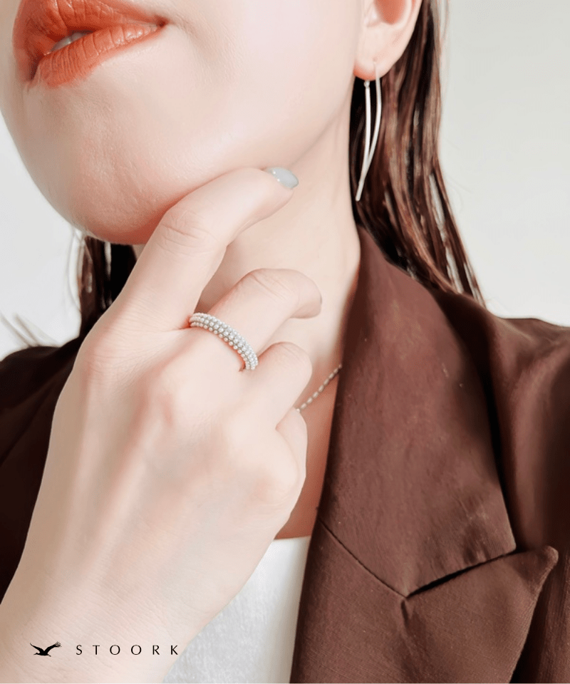 【再入荷】Half Pearl Fat Ring - stoork