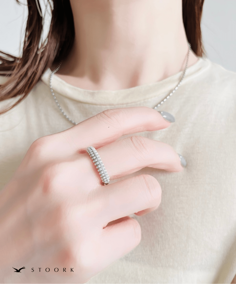 【再入荷】Half Pearl Fat Ring - stoork