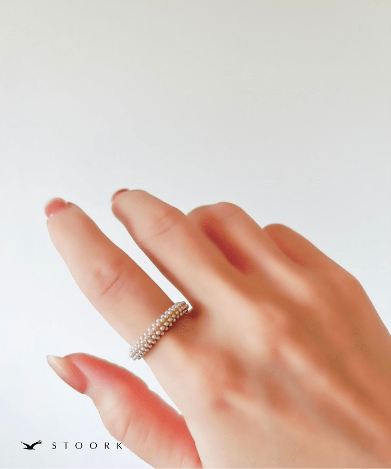 Half Pearl Fat Ring - stoork