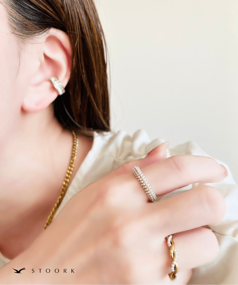 Half Pearl Fat Ring - stoork