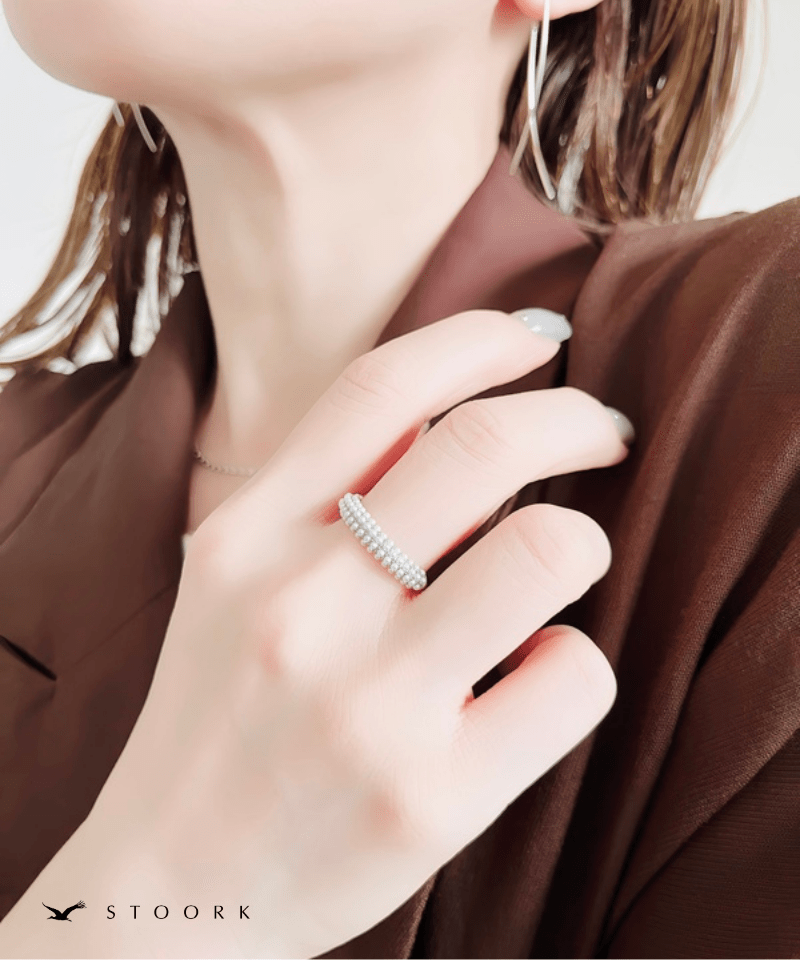 【再入荷】Half Pearl Fat Ring - stoork