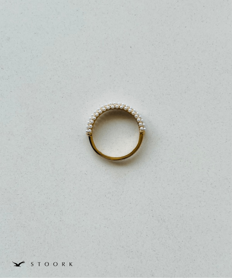 Half Pearl Fat Ring - stoork