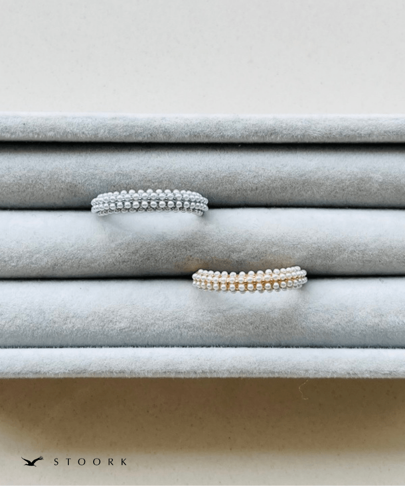 【再入荷】Half Pearl Fat Ring - stoork