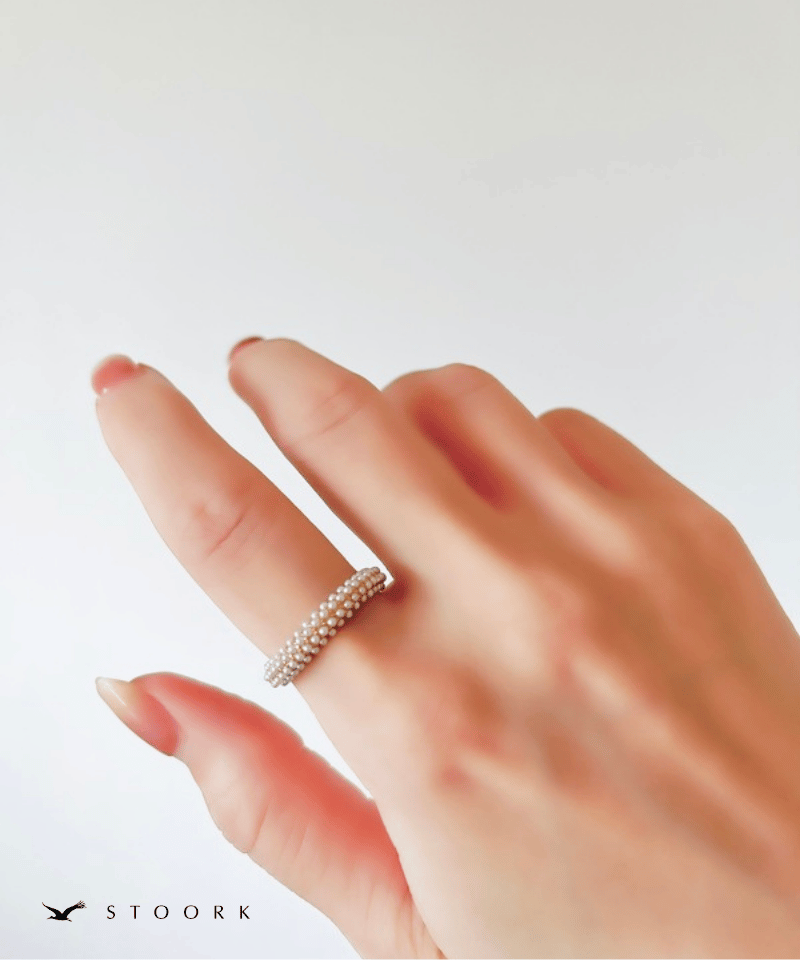 Half Pearl Fat Ring - stoork