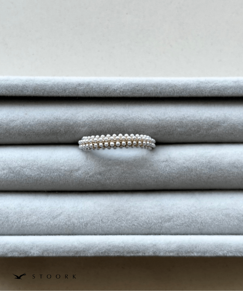 Half Pearl Fat Ring - stoork
