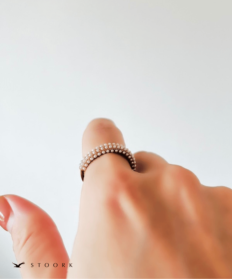 Half Pearl Fat Ring - stoork