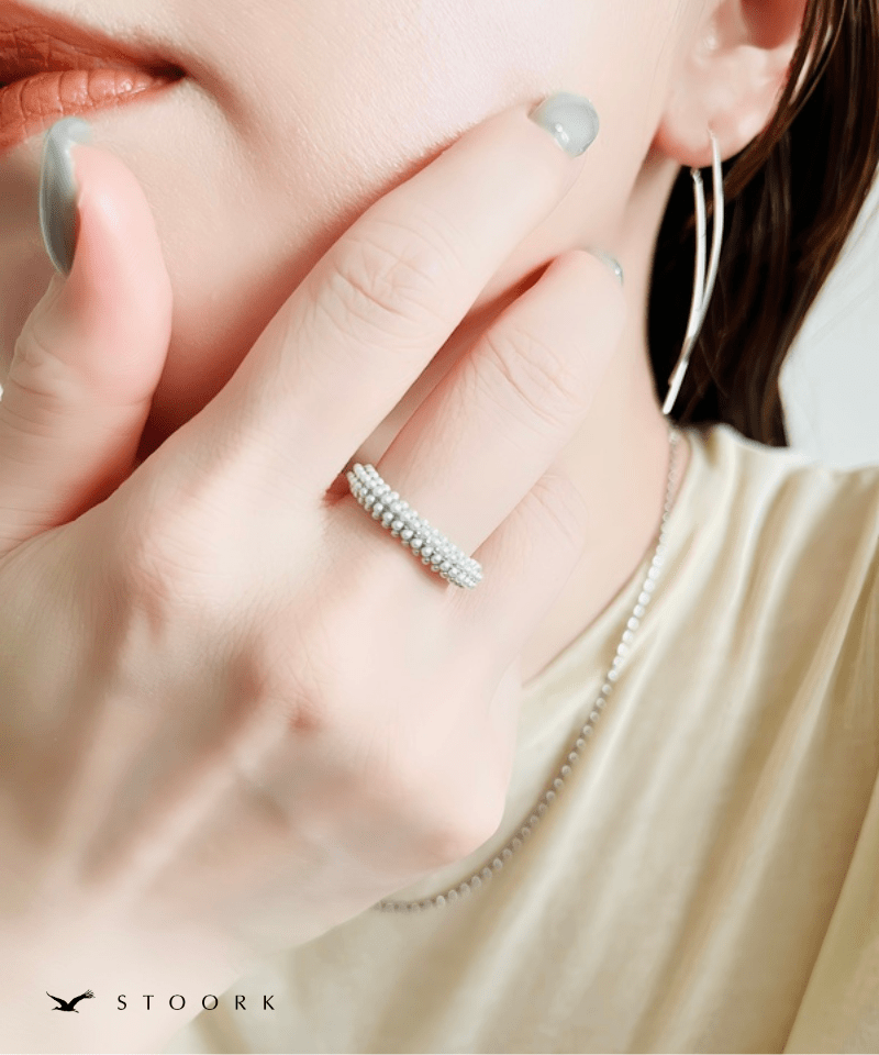 【再入荷】Half Pearl Fat Ring - stoork