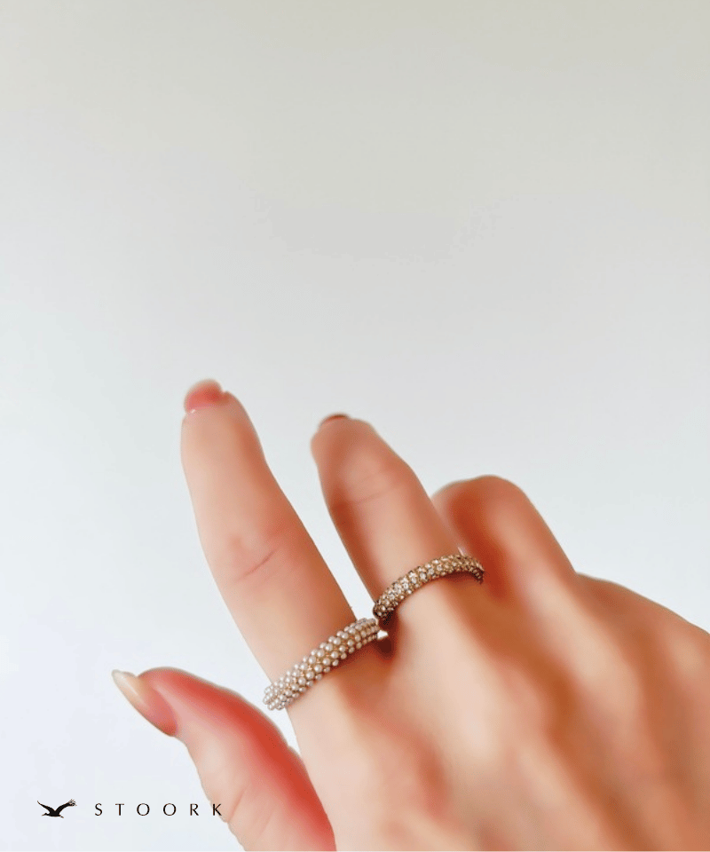 Half Pearl Fat Ring - stoork