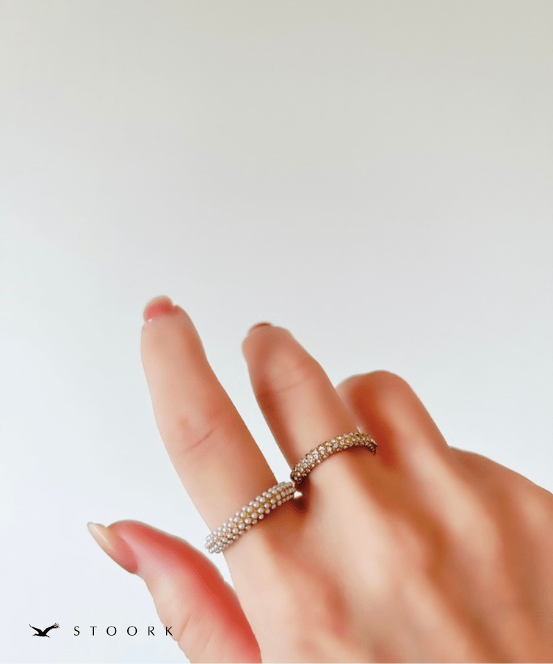 Half Pearl Fat Ring - stoork