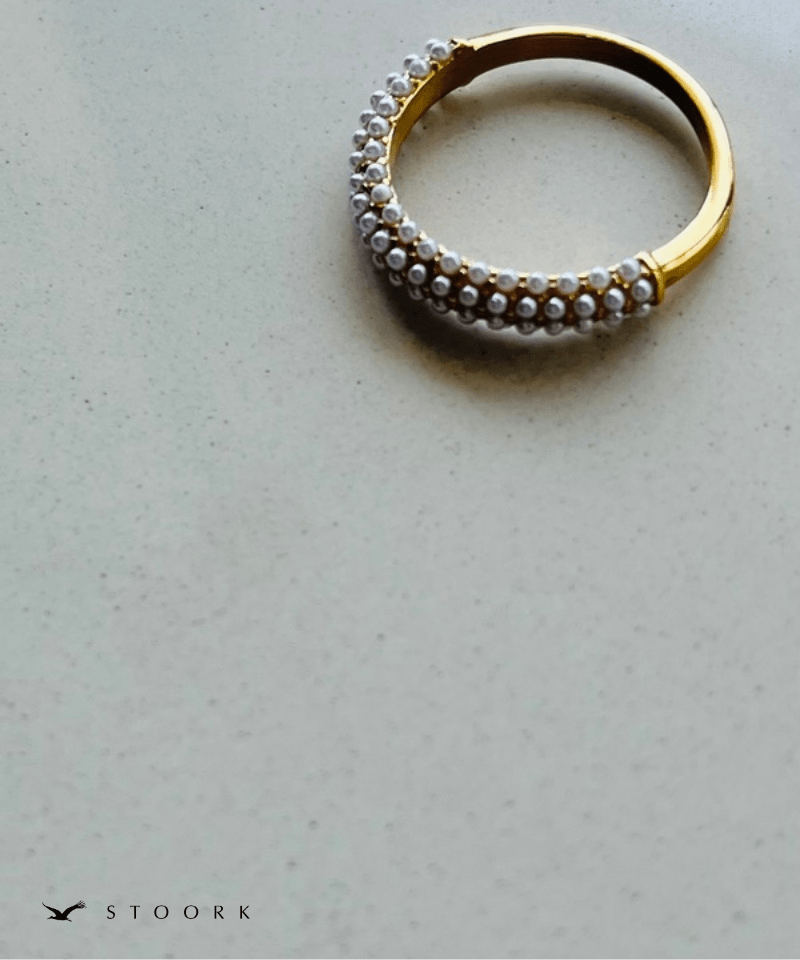 Half Pearl Fat Ring - stoork