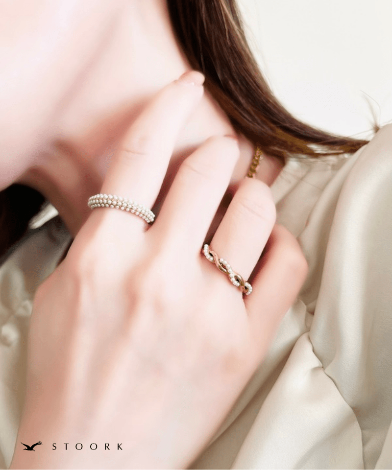 Half Pearl Fat Ring - stoork