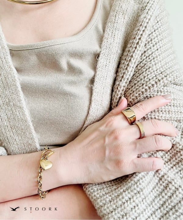 【再入荷】Heart Chain Bracelet - stoork